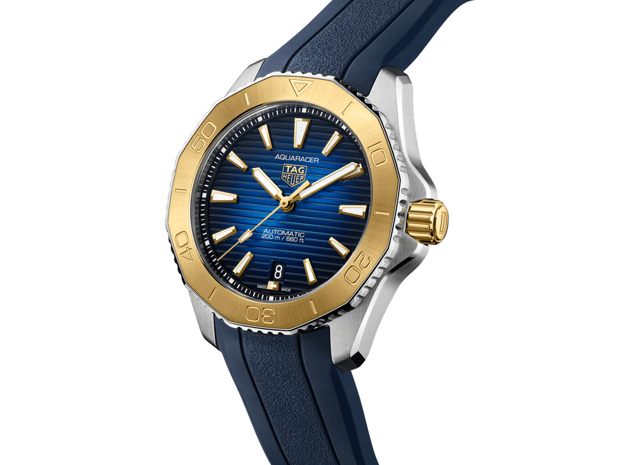 Tag Heuer Aquaracer Professional 200 Automatic Blue Dial Blue Rubber Strap Watch for Men - WBP2150.FT6210