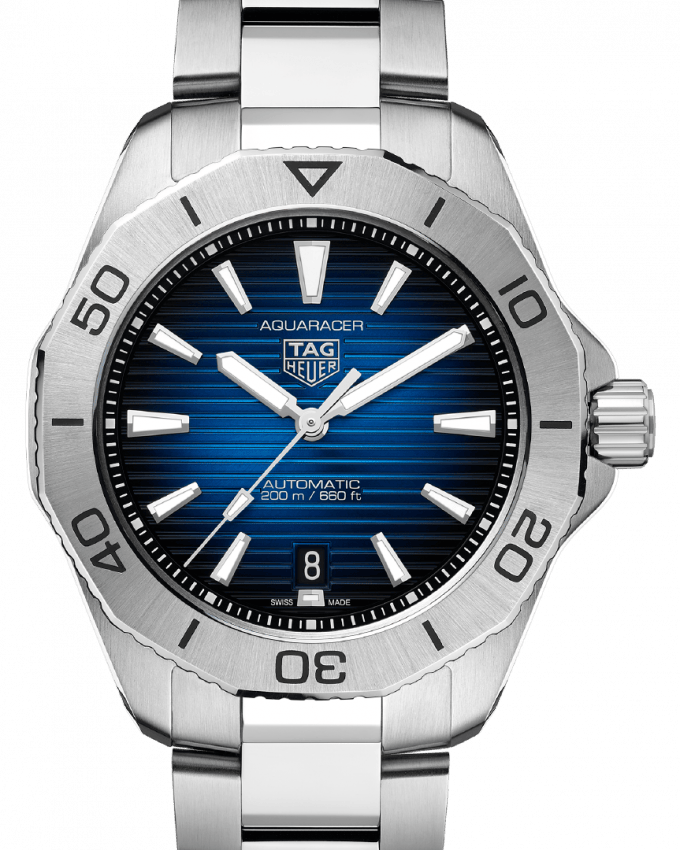 Tag Heuer Aquaracer Professional 200 Automatic Blue Dial Silver Steel Strap Watch for Men - WBP2111.BA0627