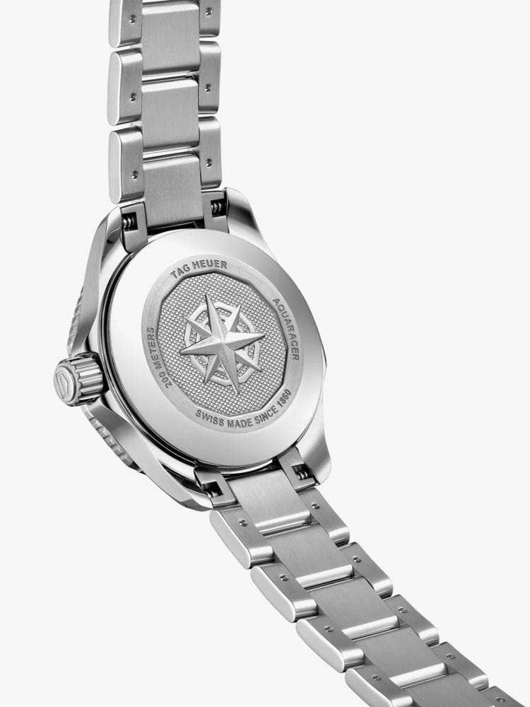 Tag Heuer Aquaracer Professional 200 Automatic Diamond Blue Dial Silver Steel Strap Watch for Women - WBP2411.BA0622