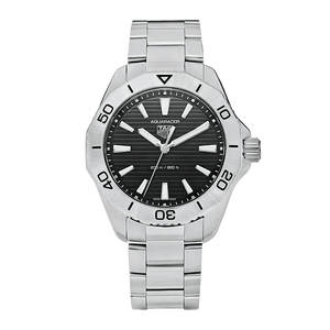 Tag Heuer Aquaracer Professional 200 Quartz Black Dial Silver Steel Strap Watch for Men - WBP1110.BA0627