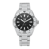 Tag Heuer Aquaracer Professional 200 Quartz Black Dial Silver Steel Strap Watch for Men - WBP1110.BA0627