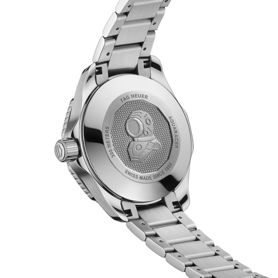Tag Heuer Aquaracer Professional 200 Quartz Black Dial Silver Steel Strap Watch for Women - WBP1410.BA0622