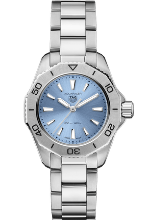 Tag Heuer Aquaracer Professional 200 Quartz Blue Dial Silver Steel Strap Watch for Women - WBP1415.BA0622