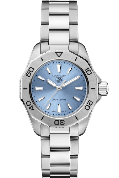 Tag Heuer Aquaracer Professional 200 Quartz Blue Dial Silver Steel Strap Watch for Women - WBP1415.BA0622