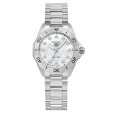 Tag Heuer Aquaracer Professional 200 Quartz Diamond Mother of Pearl Dial Silver Steel Strap Watch for Women - WBP1416.BA0622