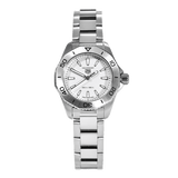 Tag Heuer Aquaracer Professional 200 Quartz White Dial Silver Steel Strap Watch for Women - WBP1411.BA0622
