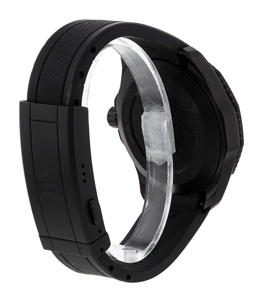 Tag Heuer Aquaracer Professional 200 Solargraph Quartz Black Dial Black Rubber Strap Watch for Men - WBP1112.FT6199