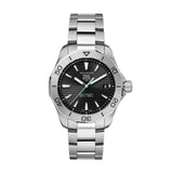 Tag Heuer Aquaracer Professional 200 Solargraph Quartz Black Dial Silver Steel Strap Watch for Men - WBP1114.BA0000