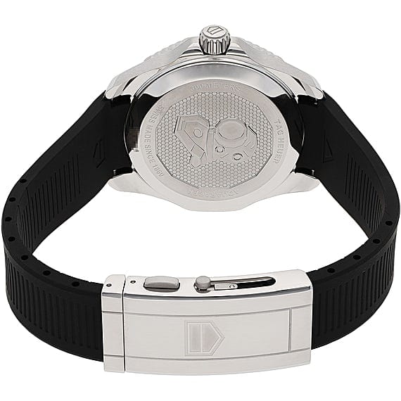 Tag Heuer Aquaracer Professional 300 Automatic Black Dial Black Rubber Strap Watch for Men - WBP201A.FT6197