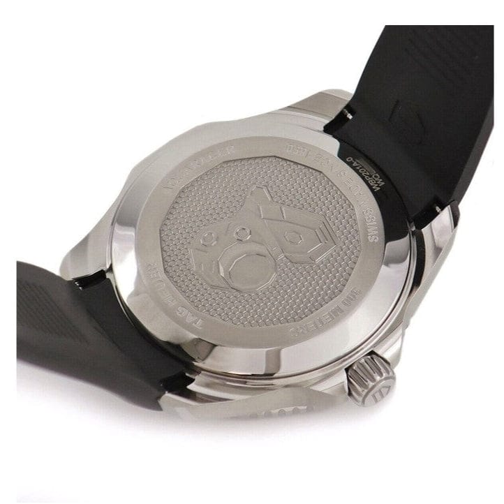 Tag Heuer Aquaracer Professional 300 Automatic Black Dial Black Rubber Strap Watch for Men - WBP201A.FT6197