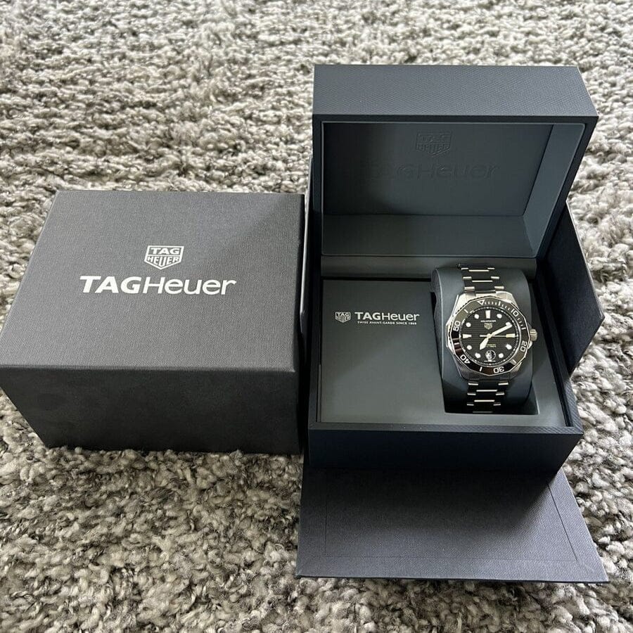 Tag Heuer Aquaracer Professional 300 Automatic Black Dial Silver Steel Strap Watch for Men - WBP201A.BA0632
