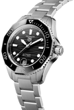 Tag Heuer Aquaracer Professional 300 Automatic Black Dial Silver Steel Strap Watch for Women - WBP231D.BA0626