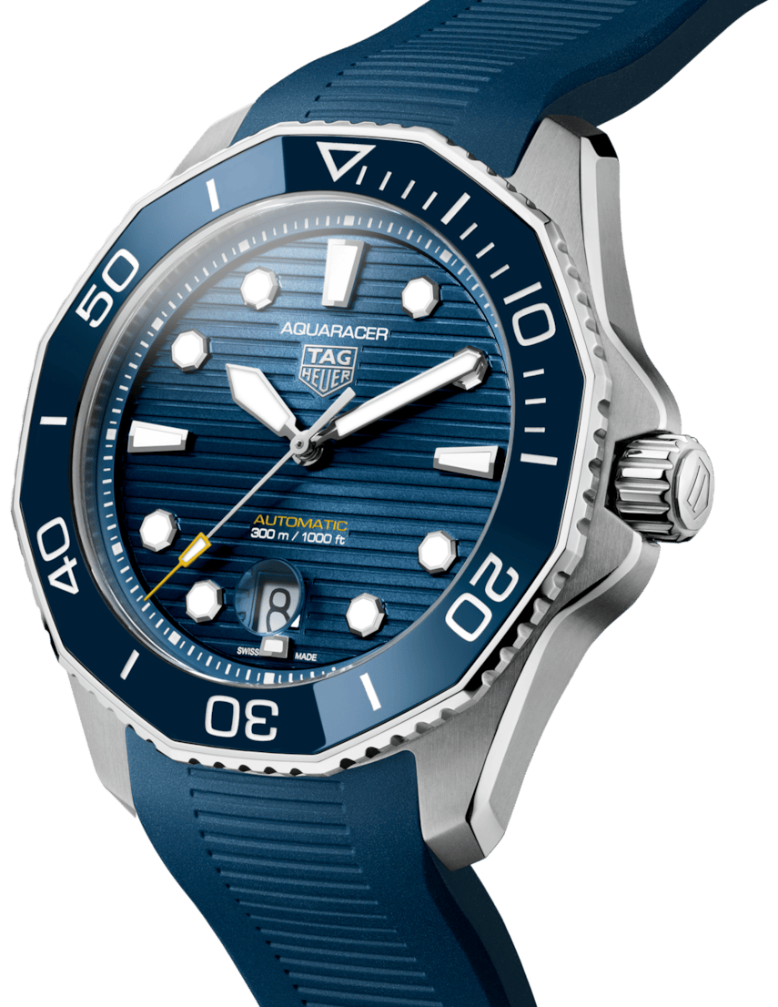 Tag Heuer Aquaracer Professional 300 Automatic Blue Dial Blue Rubber Strap Watch for Men - WBP201B.FT6198