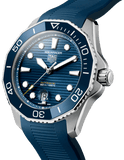 Tag Heuer Aquaracer Professional 300 Automatic Blue Dial Blue Rubber Strap Watch for Men - WBP201B.FT6198