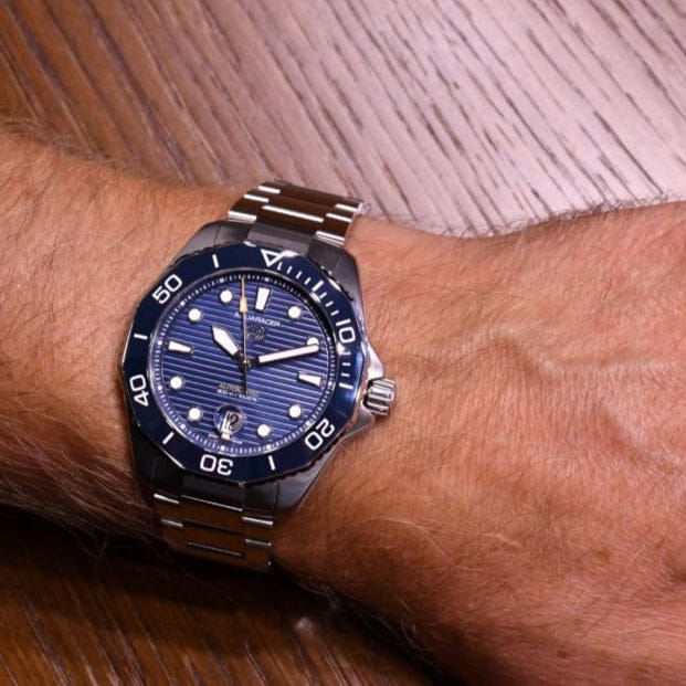 Tag Heuer Aquaracer Professional 300 Automatic Blue Dial Silver Steel Strap Watch for Men - WBP201B.BA0632