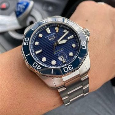 Tag Heuer Aquaracer Professional 300 Automatic Blue Dial Silver Steel Strap Watch for Men - WBP201B.BA0632
