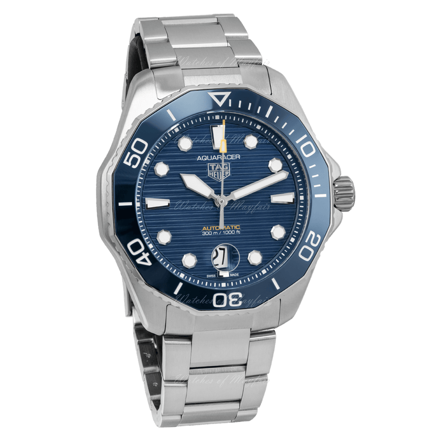 Tag Heuer Aquaracer Professional 300 Automatic Blue Dial Silver Steel Strap Watch for Men - WBP201B.BA0632