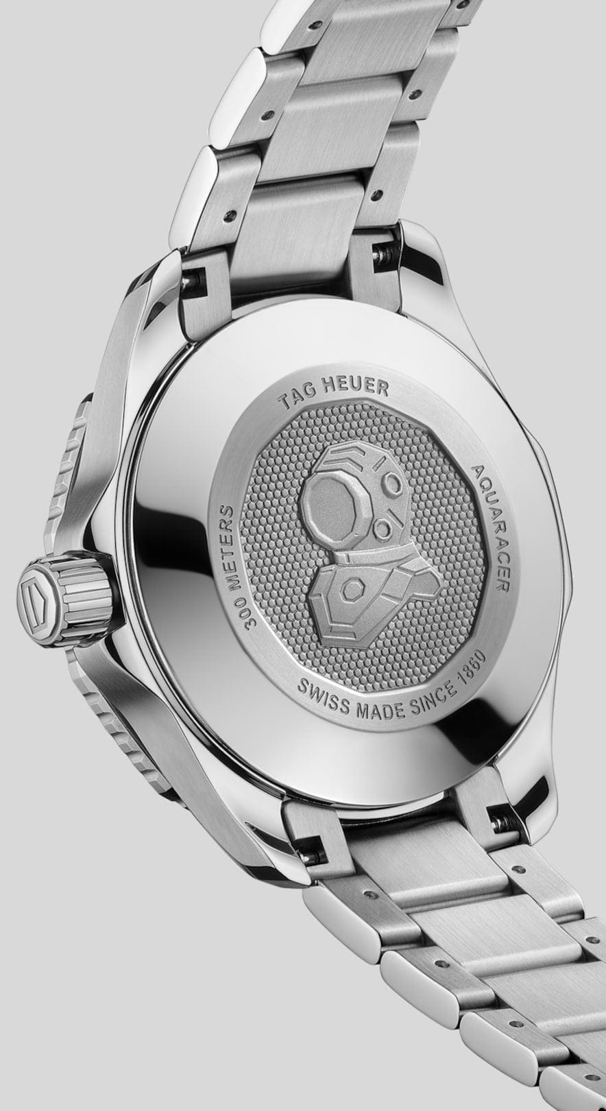 Tag Heuer Aquaracer Professional 300 Automatic Diamonds Blue Dial Silver Steel Strap Watch for Women - WBP231B.BA0618