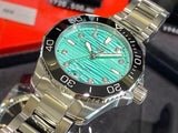 Tag Heuer Aquaracer Professional 300 Automatic Diamonds Green Dial Silver Steel Strap Watch for Women - WBP231K.BA0618