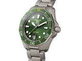 Tag Heuer Aquaracer Professional 300 Automatic Green Dial Silver Steel Strap Watch for Men - WBP208B.BF0631