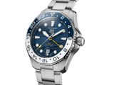 Tag Heuer Aquaracer Professional 300 GMT Automatic Blue Dial Silver Steel Strap Watch for Men - WBP2010.BA0632