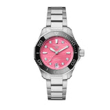 Tag Heuer Aquaracer Professional 300 Automatic Diamonds Pink Dial Silver Steel Strap Watch for Women - WBP231J.BA0618