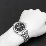 Tag Heuer Aquaracer Quartz Black Dial Silver Steel Strap Watch for Men - WAY1110.BA0928