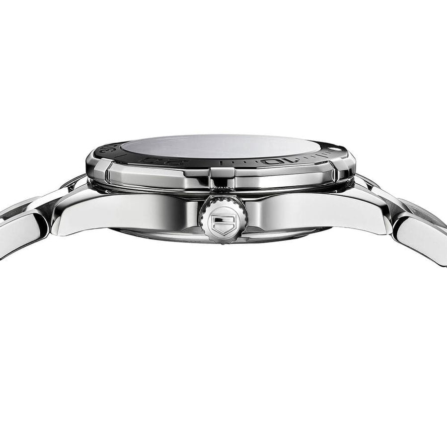 Tag Heuer Aquaracer Quartz Black Dial Silver Steel Strap Watch for Women - WAY131K.BA0748