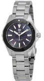Tag Heuer Aquaracer Quartz Black Dial Silver Steel Strap Watch for Women - WAY131K.BA0748