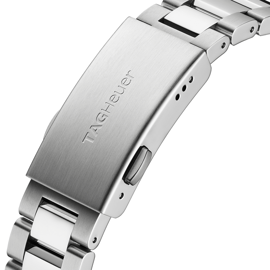 Tag Heuer Aquaracer Quartz Black Dial Silver Steel Strap Watch for Women - WAY131M.BA0748