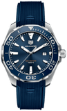 Tag Heuer Aquaracer Quartz Blue Dial Blue Rubber Strap Watch for Men -  WAY101C.FC6153
