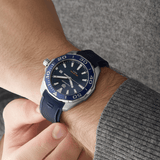 Tag Heuer Aquaracer Quartz Blue Dial Blue Rubber Strap Watch for Men - WAY101C.FT6153