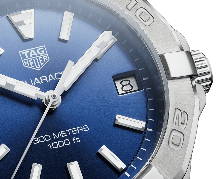 Tag Heuer Aquaracer Quartz Blue Dial Silver Steel Strap Watch for Women - WBD1312.BA0740