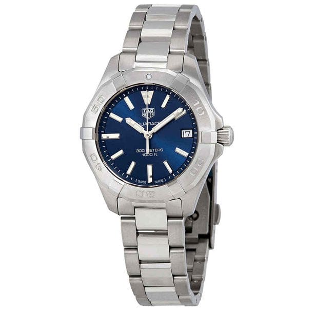 Tag Heuer Aquaracer Quartz Blue Dial Silver Steel Strap Watch for Women - WBD1312.BA0740