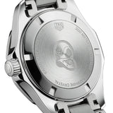 Tag Heuer Aquaracer Quartz Diamonds Black Dial Silver Steel Strap Watch for Women - WAY131P.BA0748