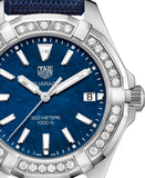 Tag Heuer Aquaracer Quartz Diamonds Blue Dial Blue Nylon Strap Watch for Women - WAY131N.FT6091