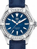 Tag Heuer Aquaracer Quartz Diamonds Blue Dial Blue Nylon Strap Watch for Women - WAY131N.FT6091