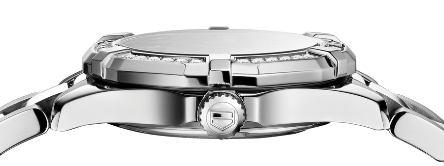Tag Heuer Aquaracer Quartz Diamonds Blue Dial Silver Steel Strap Watch for Women - WAY131N.BA0748