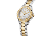 Tag Heuer Aquaracer Quartz Diamonds Mother of Pearl Dial Two Tone Steel Strap Watch for Women - WBD1423.BB0321