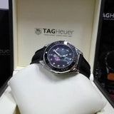 Tag Heuer Aquaracer Quartz Mother of Pearl Black Dial Black NATO Strap Watch for Women - WAY131M.FT6092