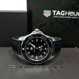 Tag Heuer Aquaracer Quartz Mother of Pearl Black Dial Black NATO Strap Watch for Women - WAY131M.FT6092