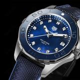Tag Heuer Aquaracer Quartz Mother of Pearl Blue Dial Blue NATO Strap Watch for Women - WAY131L.FT6091