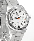 Tag Heuer Aquaracer Quartz White Dial Silver Steel Strap Watch for Men - WBD1111.BA0928