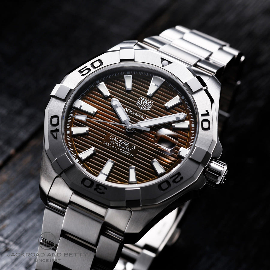 Tag Heuer Aquaracer Sunray Brown Dial Watch for Men - WAY2018.BA0927