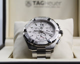 Tag Heuer Aquaracer White Dial Silver Steel Strap Watch for Men - CAY1111.BA0927