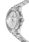 Tag Heuer Aquaracer White Dial Silver Steel Strap Watch for Men - CAY1111.BA0927