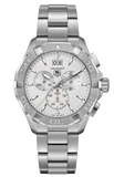 Tag Heuer Aquaracer White Dial Silver Steel Strap Watch for Men - CAY1111.BA0927