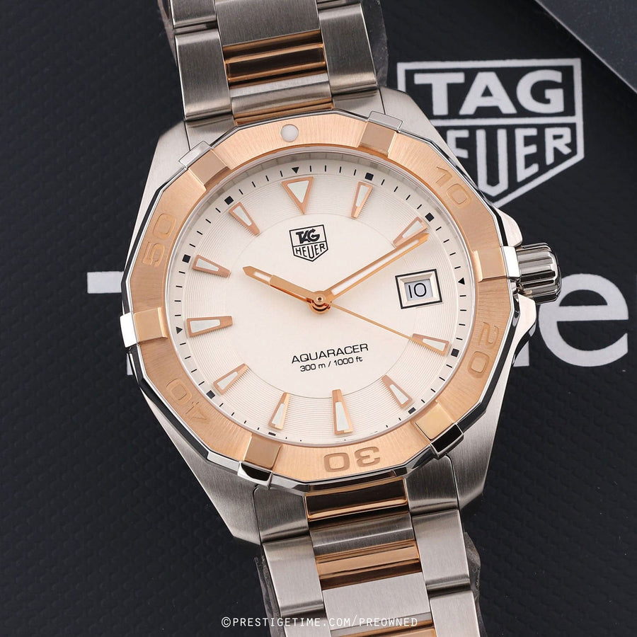 Tag Heuer Aquaracer White Dial Watch for Men - WAY1150.BD0911