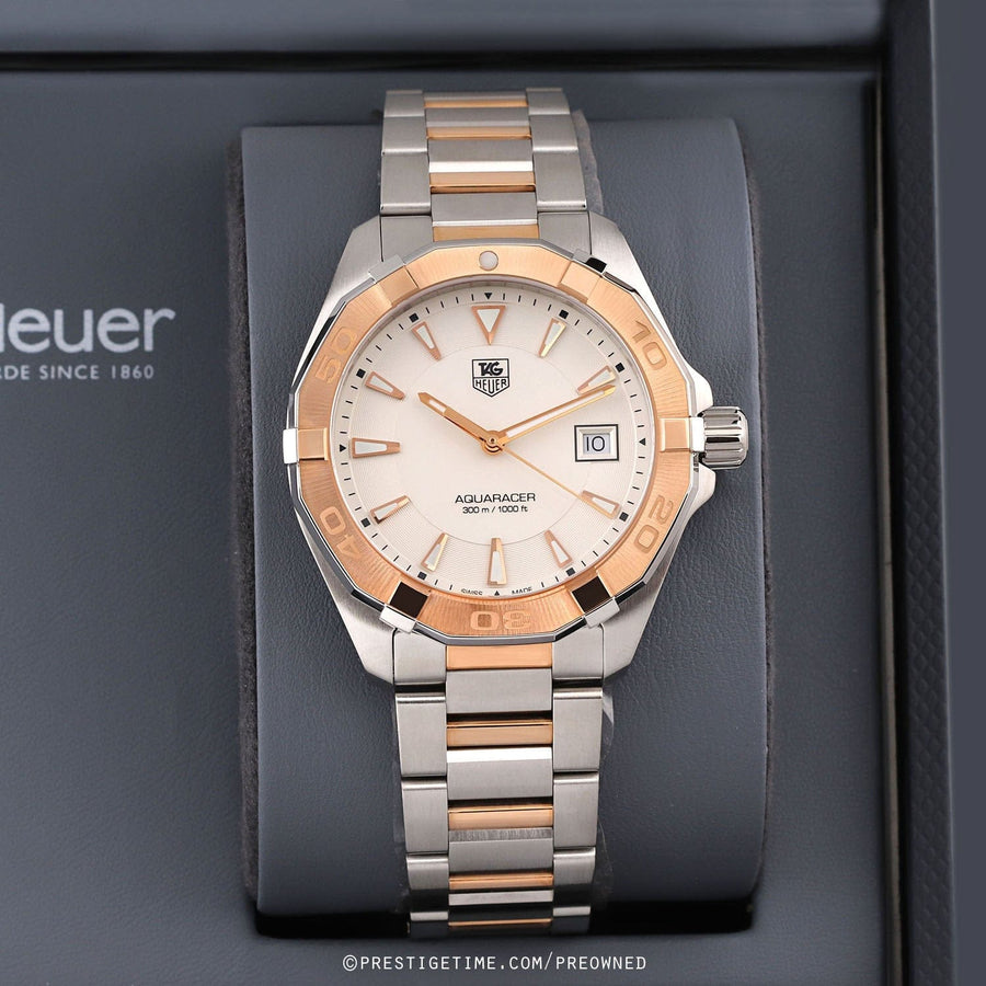 Tag Heuer Aquaracer White Dial Watch for Men - WAY1150.BD0911