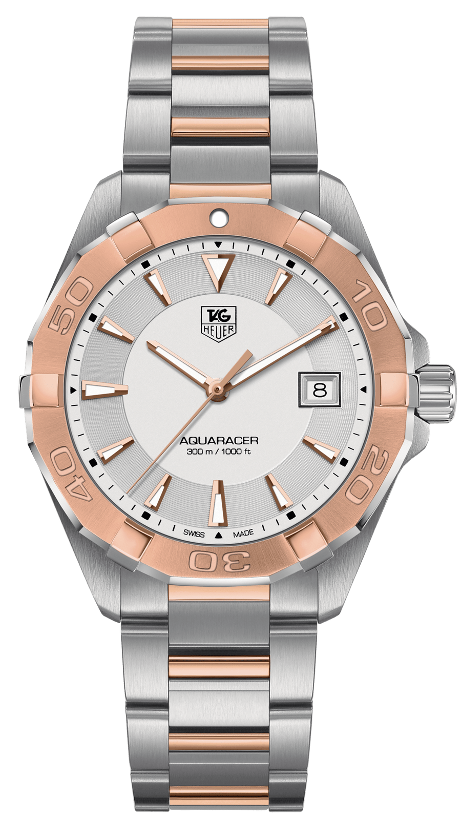Tag Heuer Aquaracer White Dial Watch for Men - WAY1150.BD0911